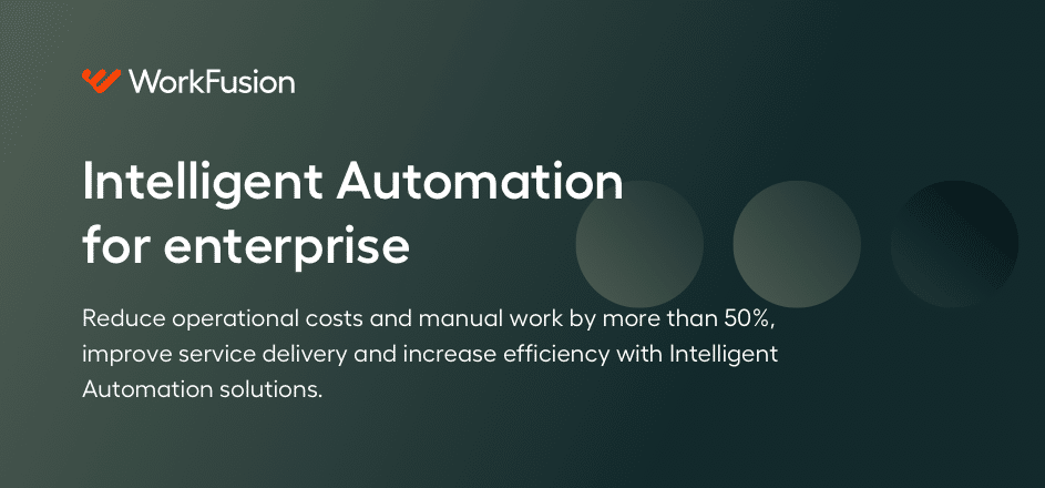 workfusion intelligent automation cloud
