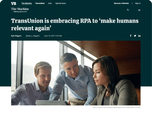 TransUnion VentureBeat story