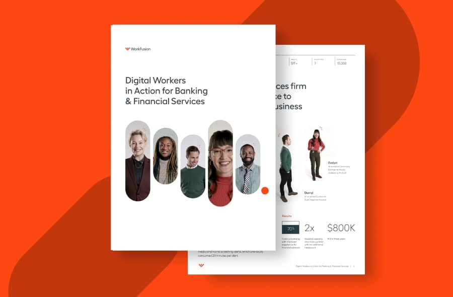 WorkFusion Digital Workers for banking