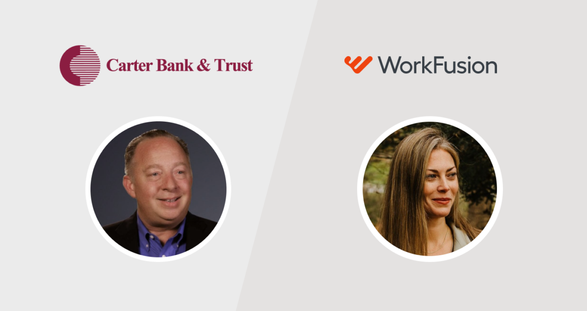 Carter Bank & Trust Roanoke Va Carter Bank & Trust Customer Story | WorkFusion